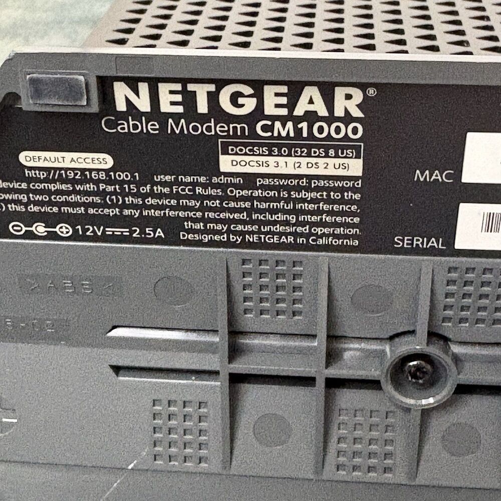 NETGEAR CM1000 High-Speed Cable Modem (Upto 6 Gbps) - Picture 15 of 16